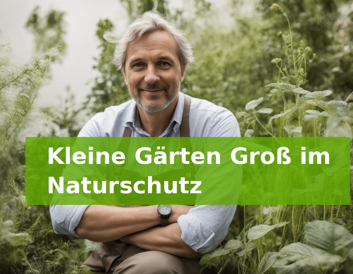 Kleine Gärten Groß im Naturschutz