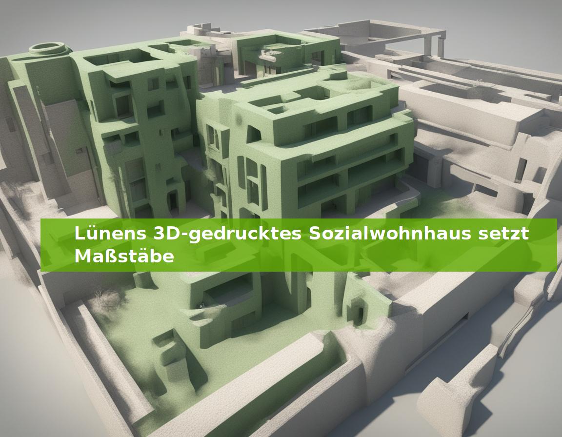 Lünens 3D-gedrucktes Sozialwohnhaus setzt Maßstäbe