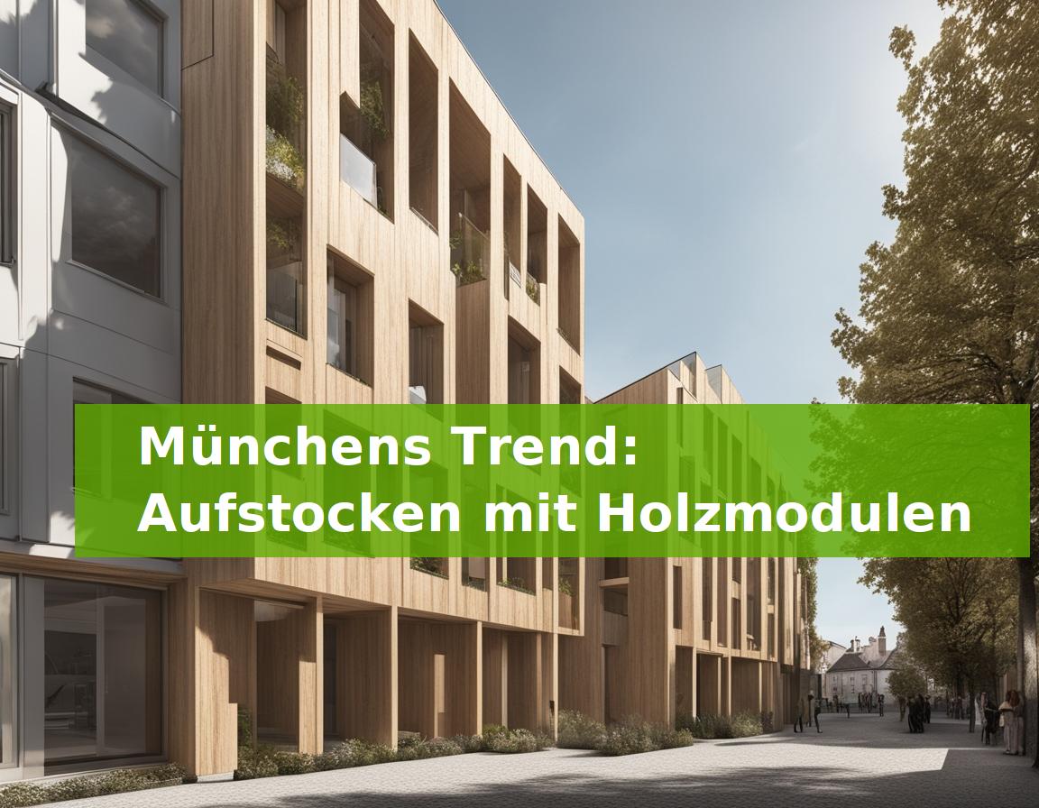 Münchens Trend: Aufstocken mit Holzmodulen