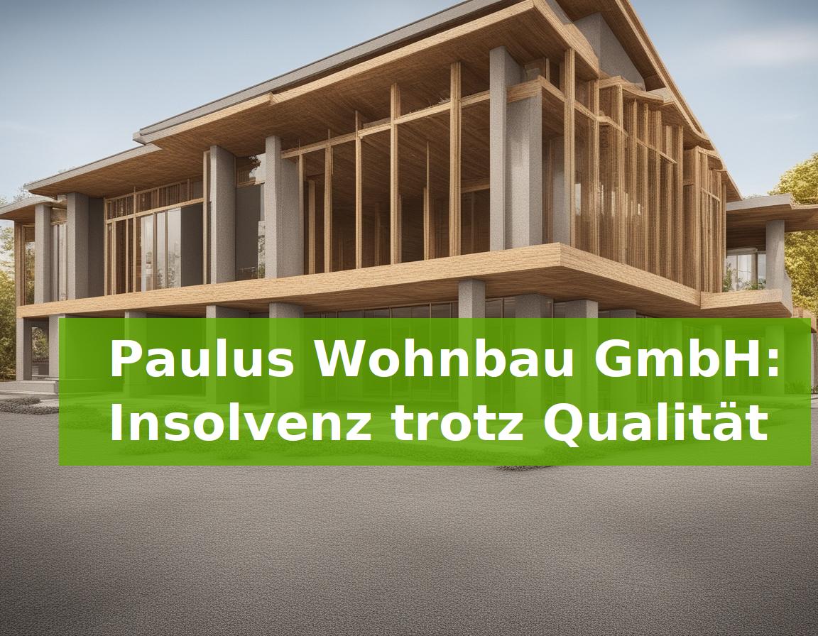 Paulus Wohnbau GmbH: Insolvenz trotz Qualität