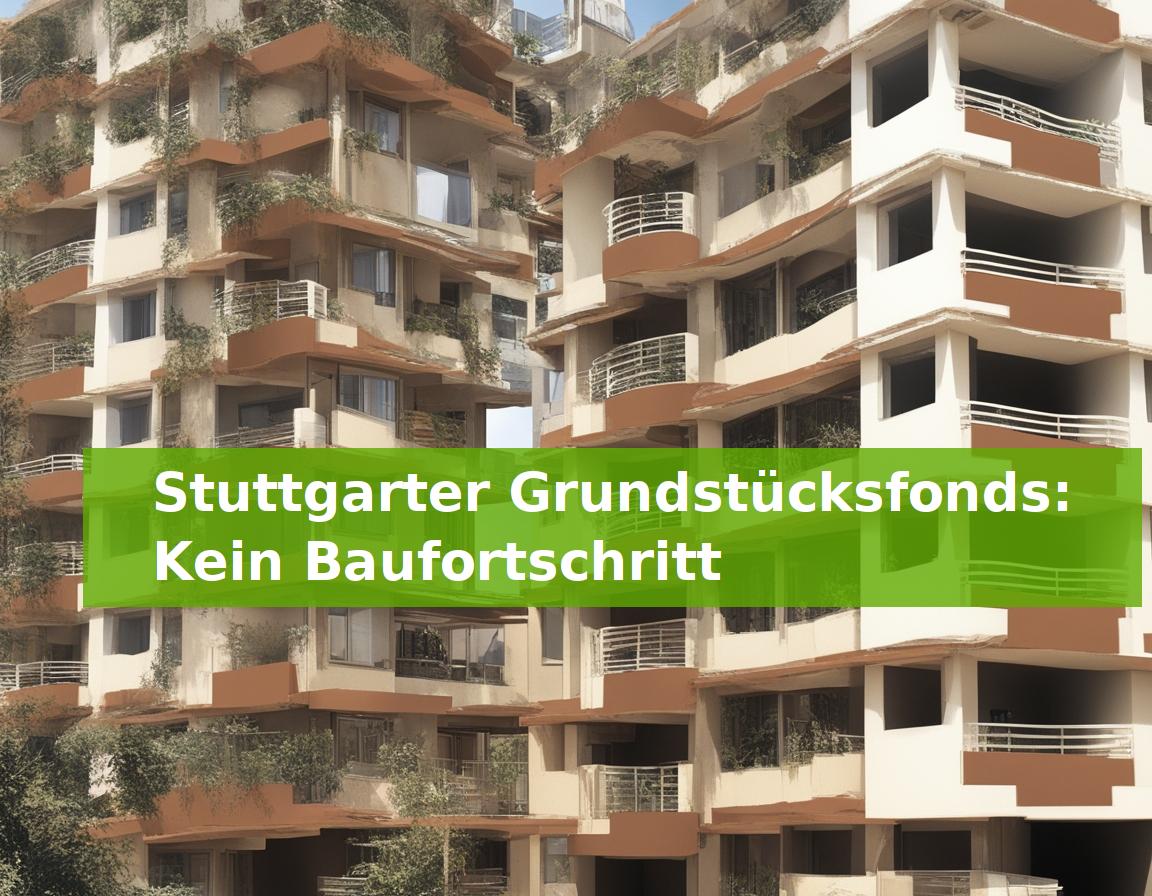 Stuttgarter Grundstücksfonds: Kein Baufortschritt