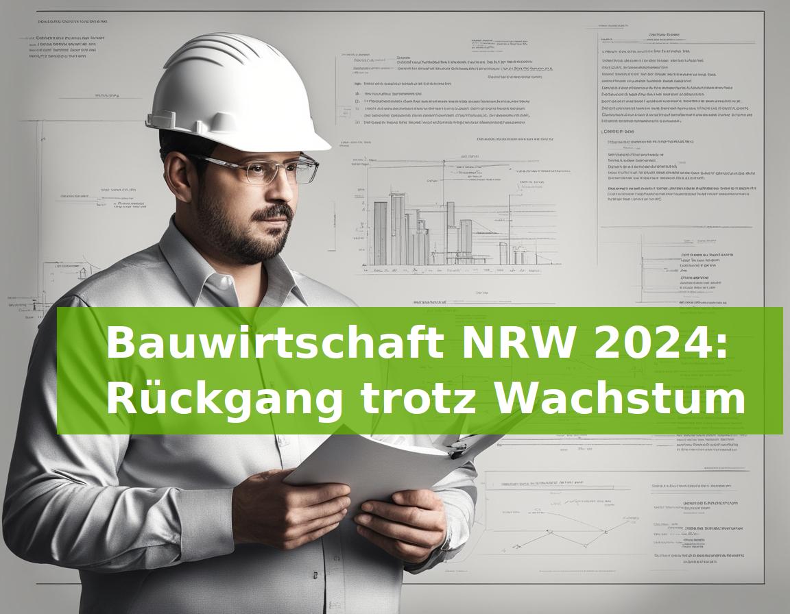 Bauwirtschaft NRW 2024: Rückgang trotz Wachstum