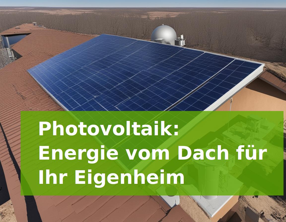 Photovoltaik: Energie vom Dach für Ihr Eigenheim