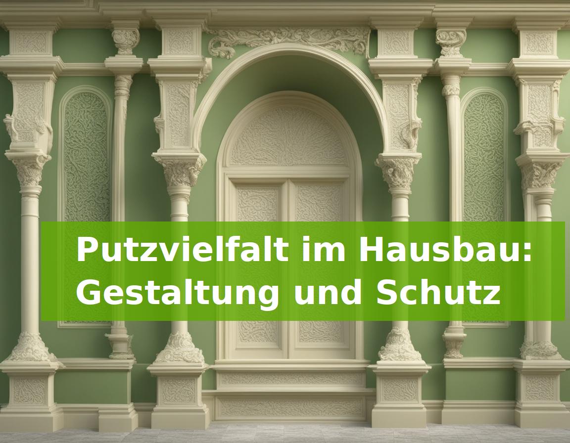 Putzvielfalt im Hausbau: Gestaltung und Schutz