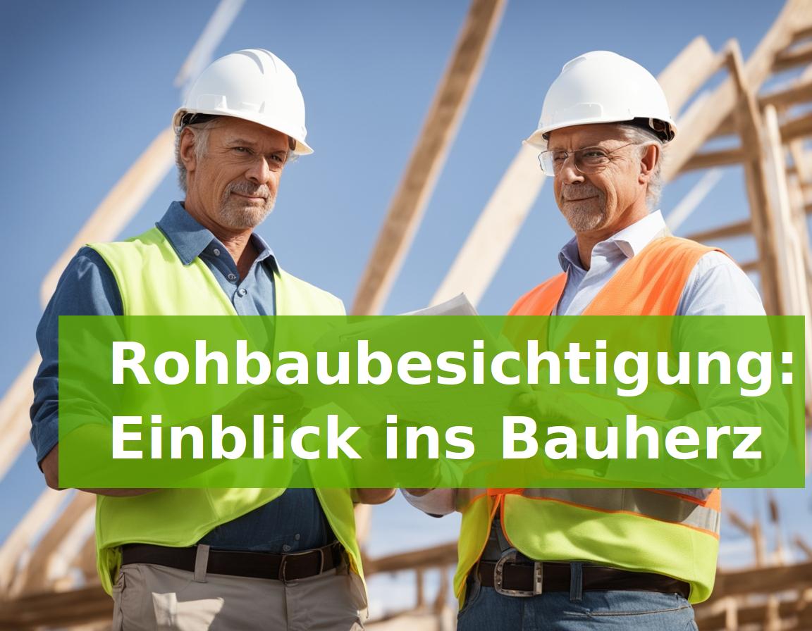 Rohbaubesichtigung: Einblick ins Bauherz