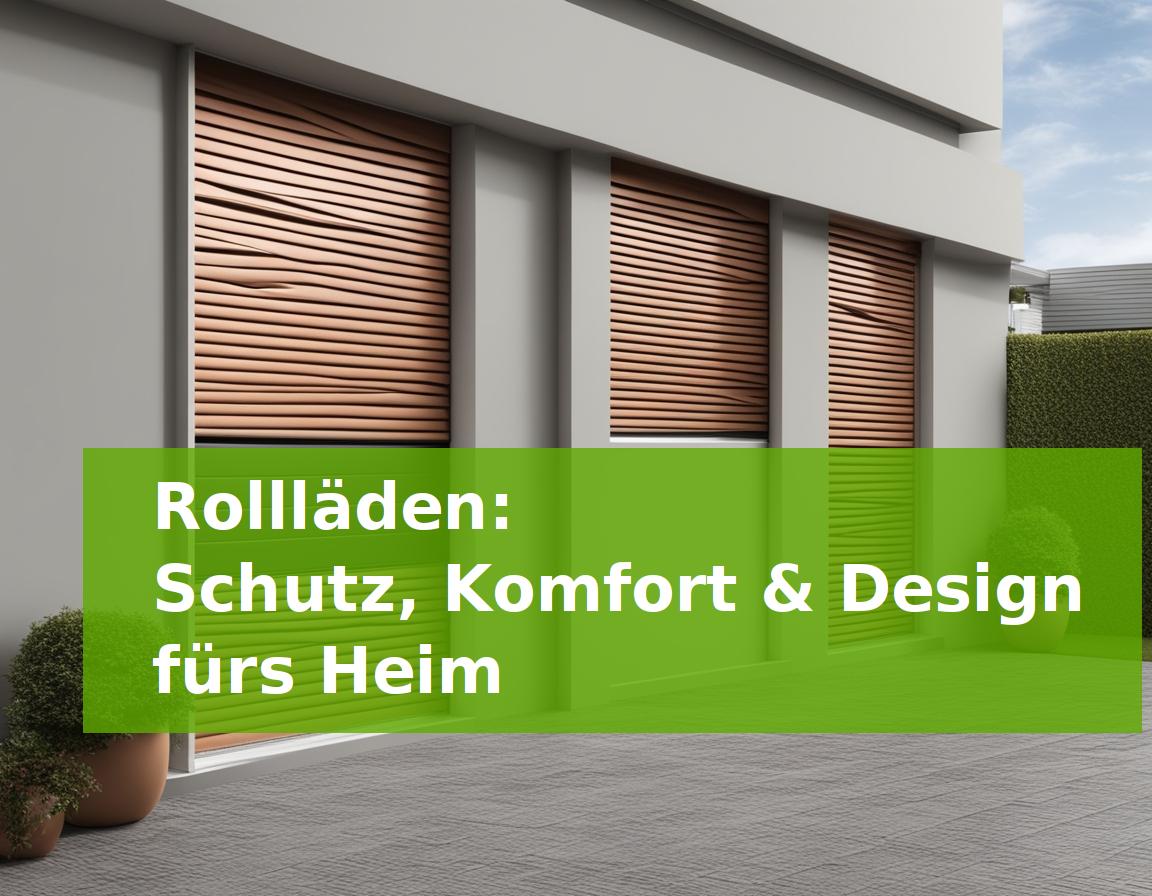 Rollläden: Schutz, Komfort & Design fürs Heim