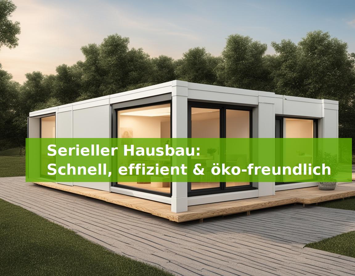 Serieller Hausbau: Schnell, effizient & öko-freundlich