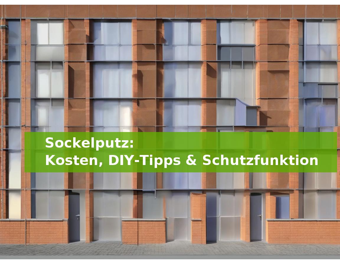 Sockelputz: Kosten, DIY-Tipps & Schutzfunktion