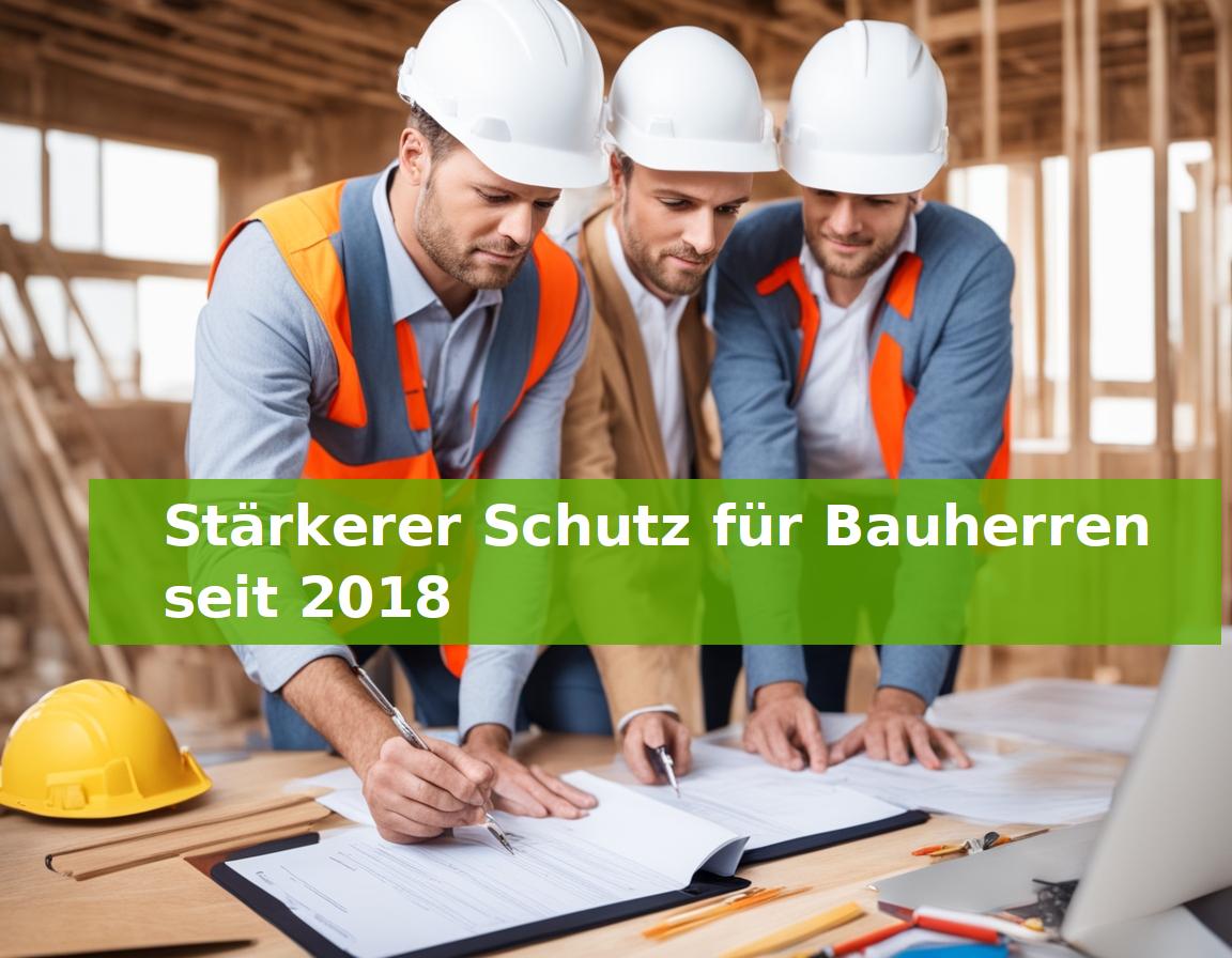 Stärkerer Schutz für Bauherren seit 2018