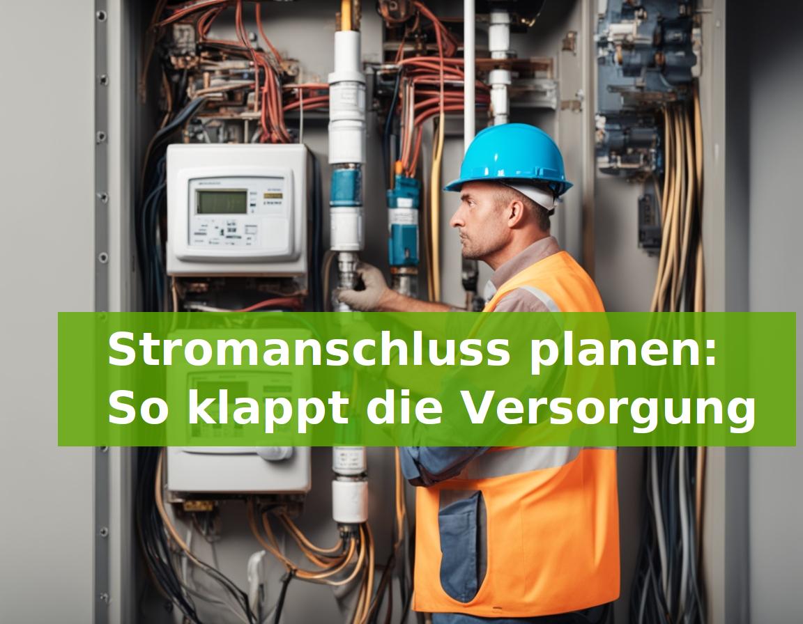 Stromanschluss planen: So klappt die Versorgung