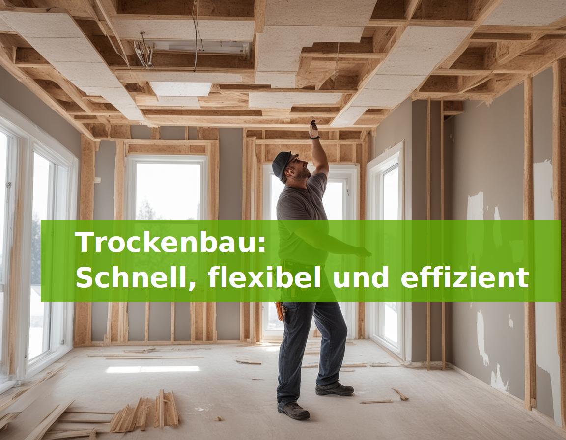 Trockenbau: Schnell, flexibel und effizient