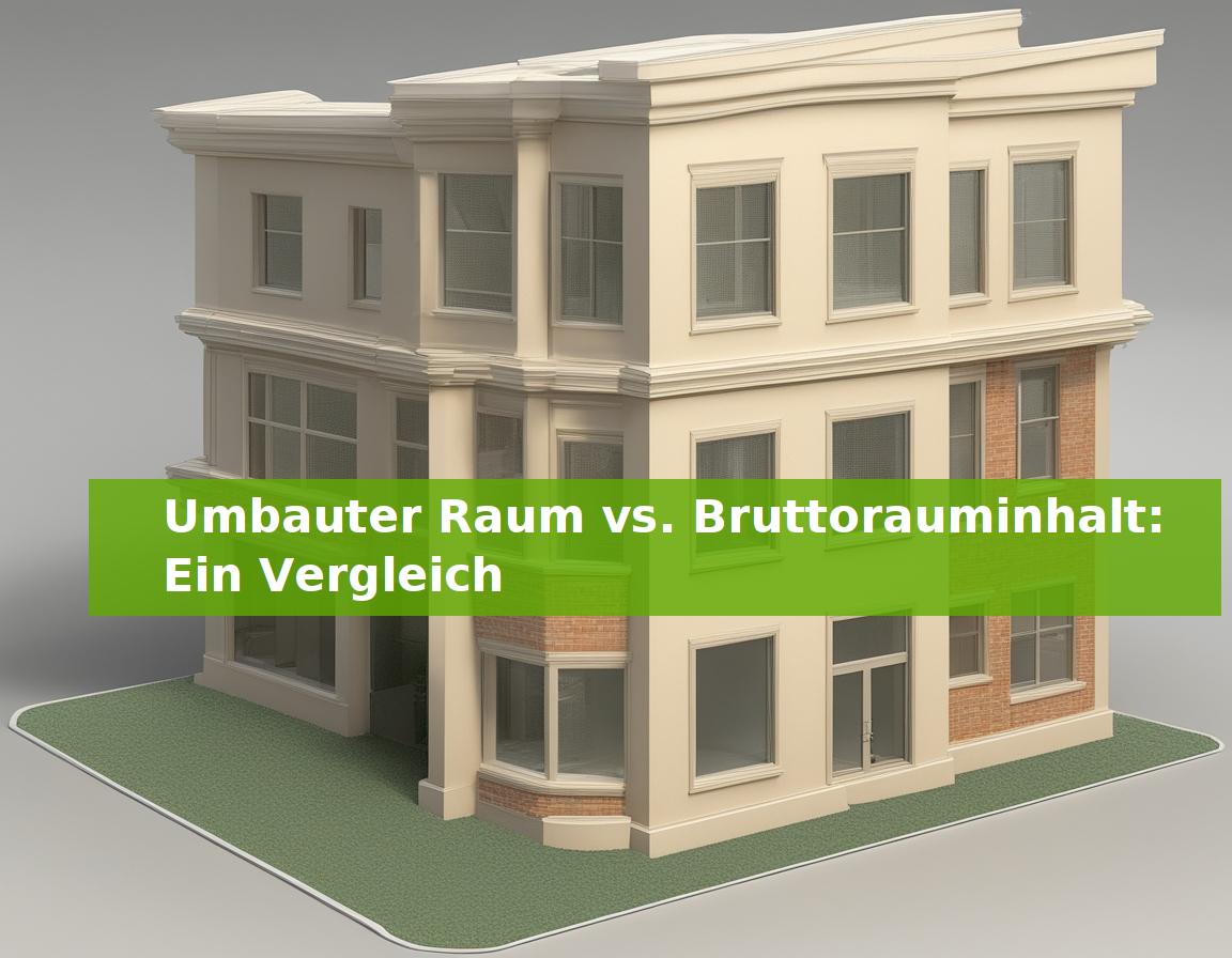 Umbauter Raum vs. Bruttorauminhalt: Ein Vergleich