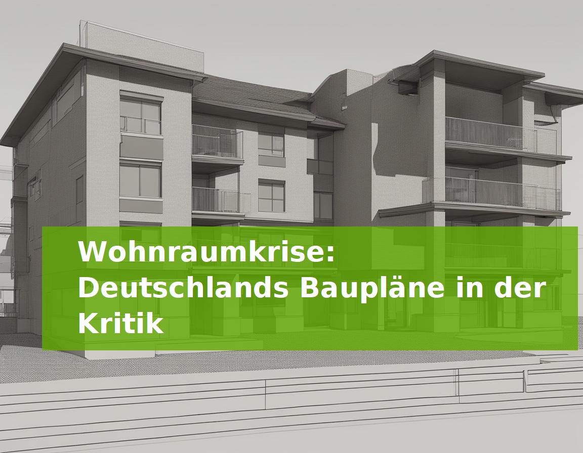 Wohnraumkrise: Deutschlands Baupläne in der Kritik