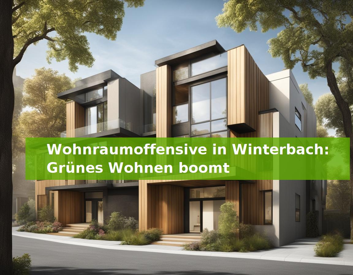 Wohnraumoffensive in Winterbach: Grünes Wohnen boomt