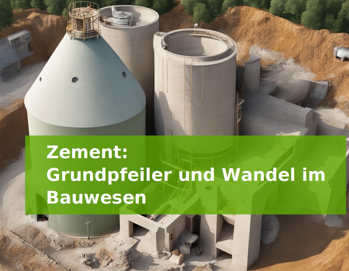 Zement: Grundpfeiler und Wandel im Bauwesen