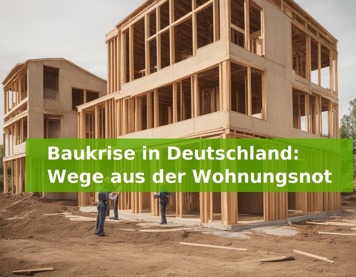 Baukrise in Deutschland: Wege aus der Wohnungsnot