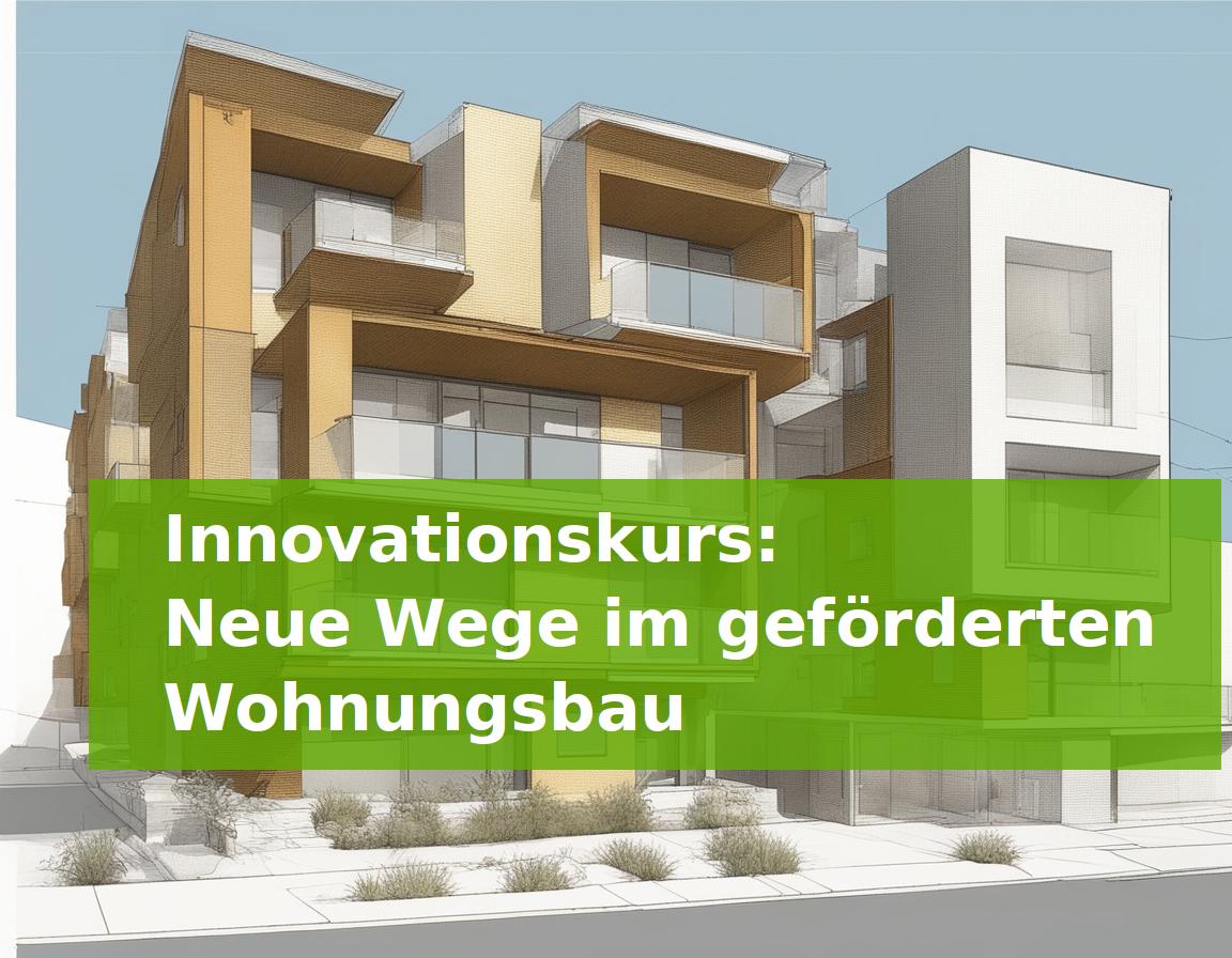 Innovationskurs: Neue Wege im geförderten Wohnungsbau