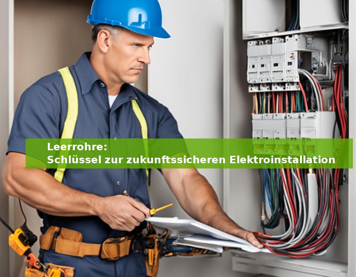 Leerrohre: Schlüssel zur zukunftssicheren Elektroinstallation