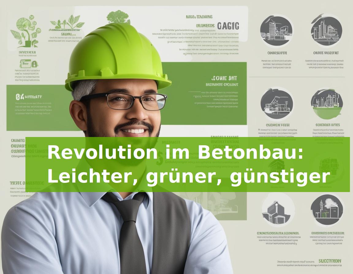 Revolution im Betonbau: Leichter, grüner, günstiger