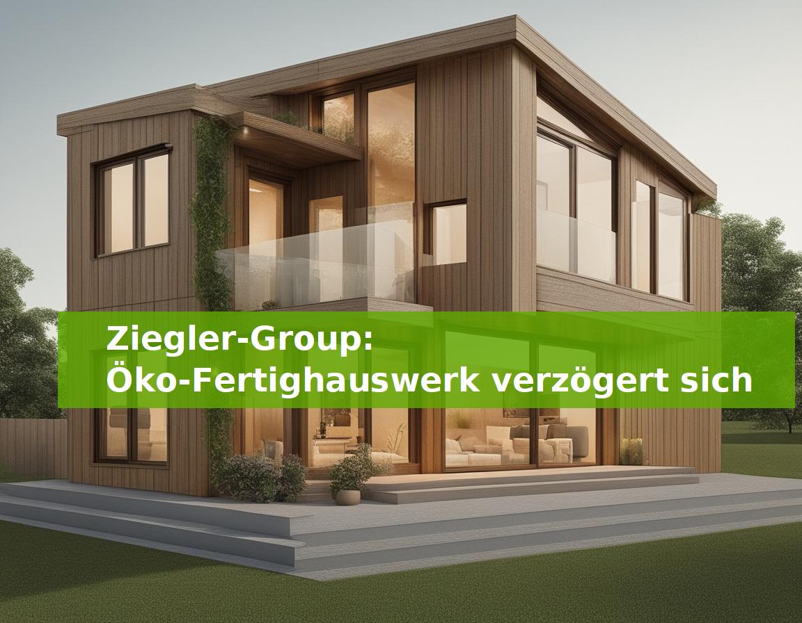 Ziegler-Group: Öko-Fertighauswerk verzögert sich