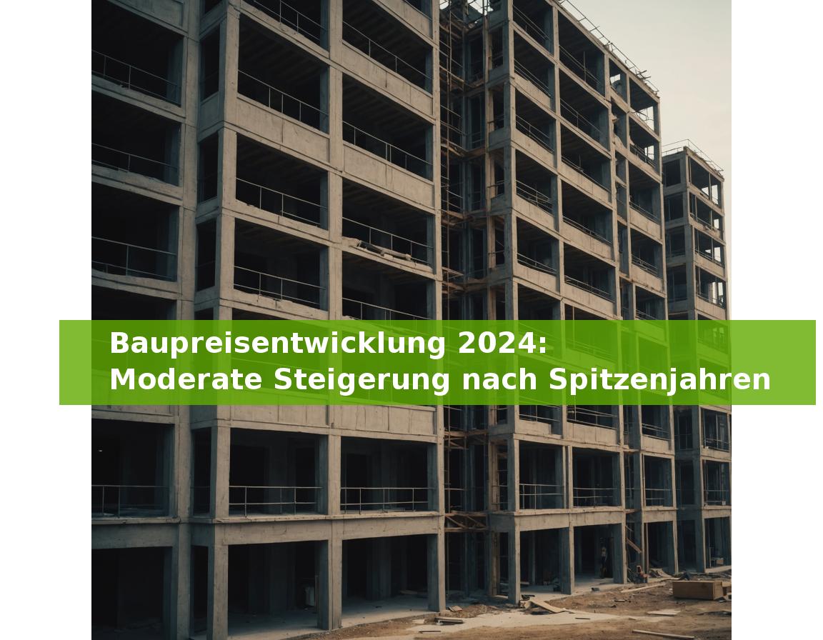 Baupreisentwicklung 2024: Moderate Steigerung nach Spitzenjahren