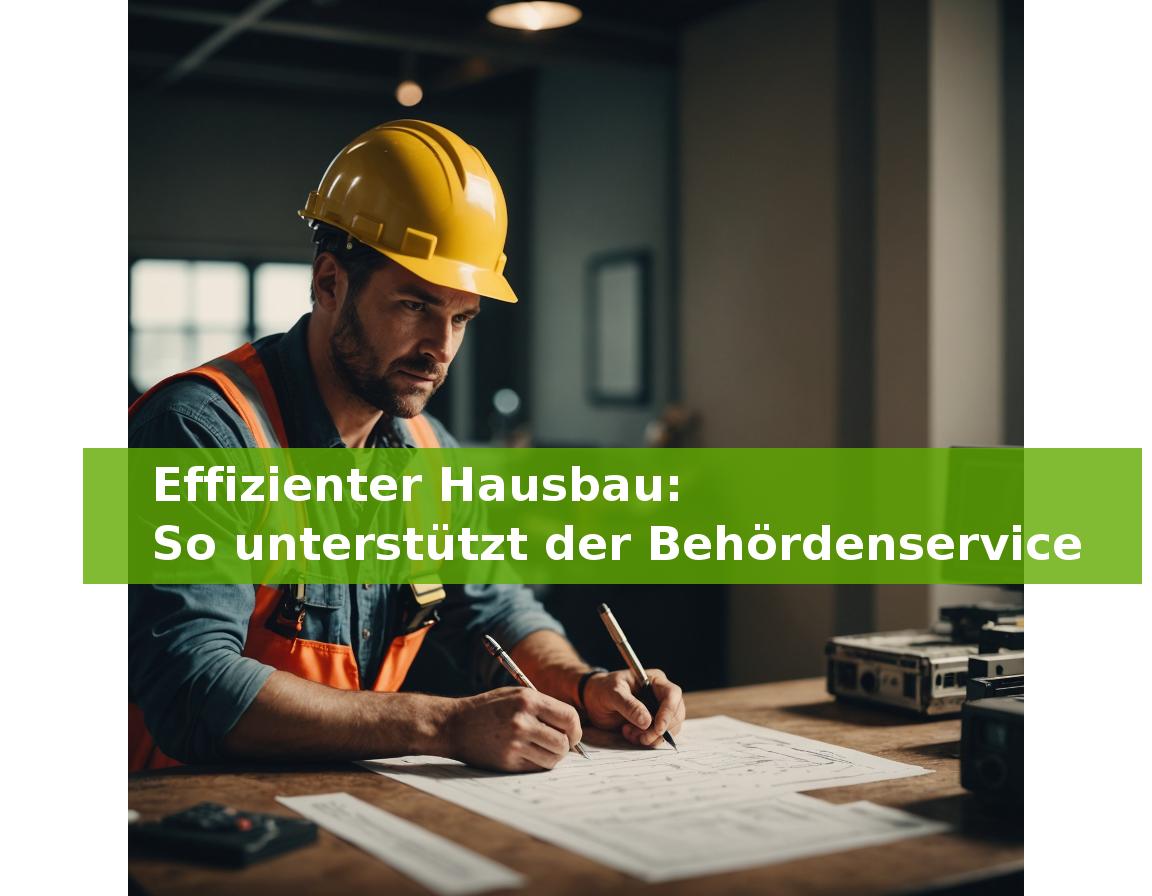 Effizienter Hausbau: So unterstützt der Behördenservice