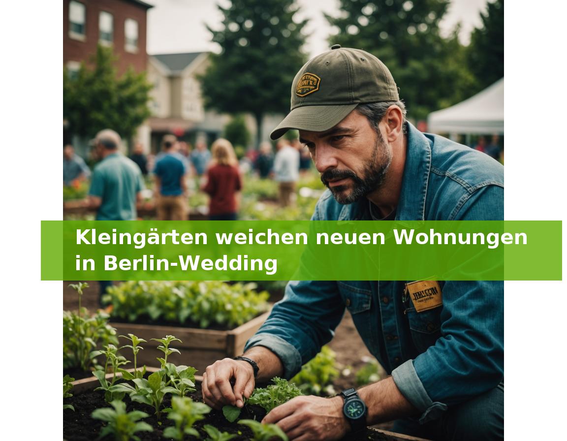 Kleingärten weichen neuen Wohnungen in Berlin-Wedding