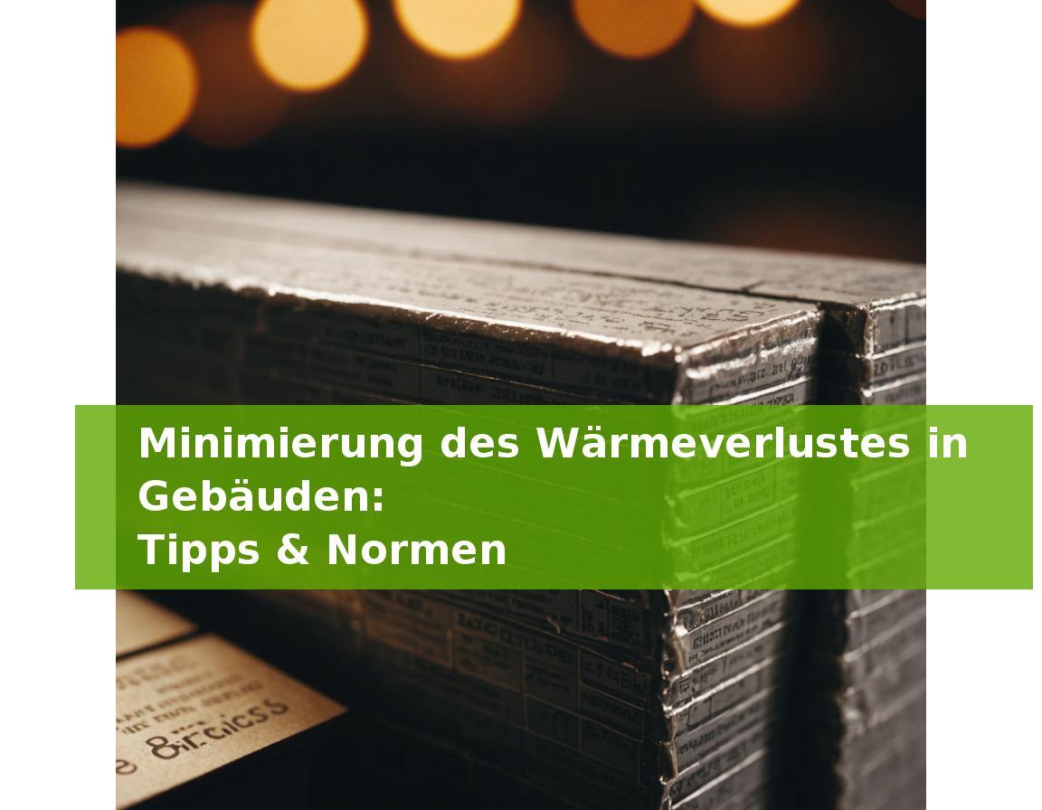 Minimierung des Wärmeverlustes in Gebäuden: Tipps & Normen