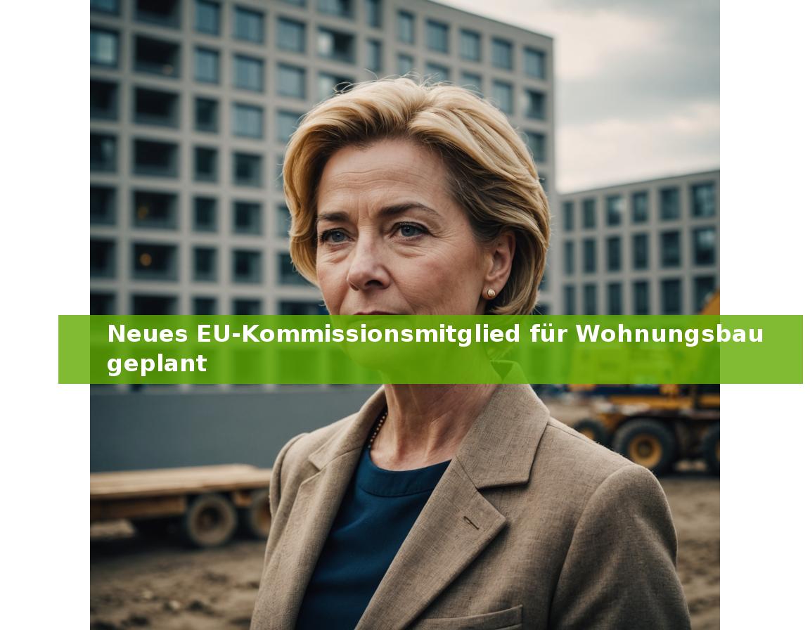 Neues EU-Kommissionsmitglied für Wohnungsbau geplant