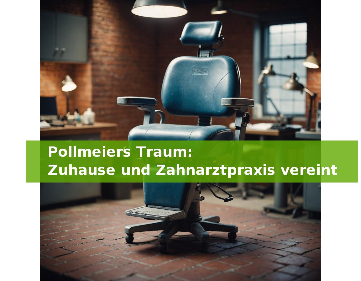 Pollmeiers Traum: Zuhause und Zahnarztpraxis vereint