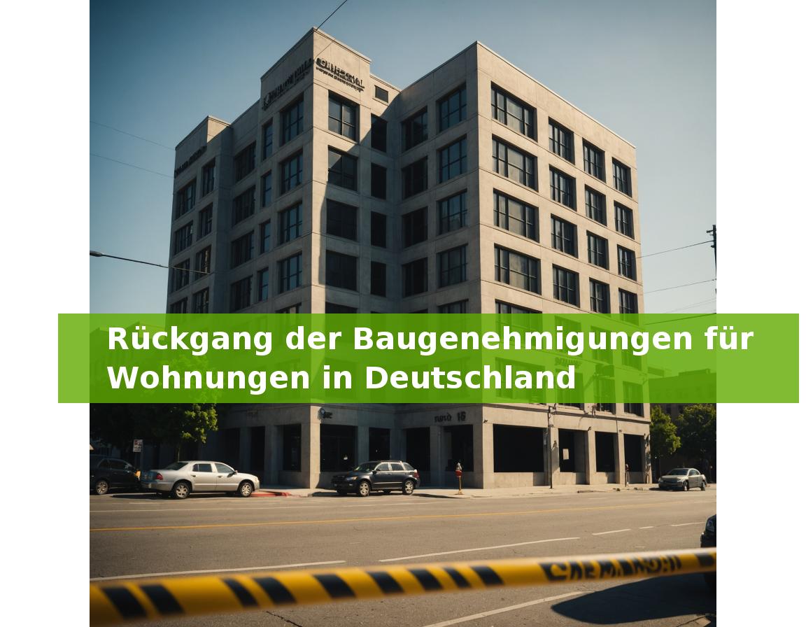 Rückgang der Baugenehmigungen für Wohnungen in Deutschland