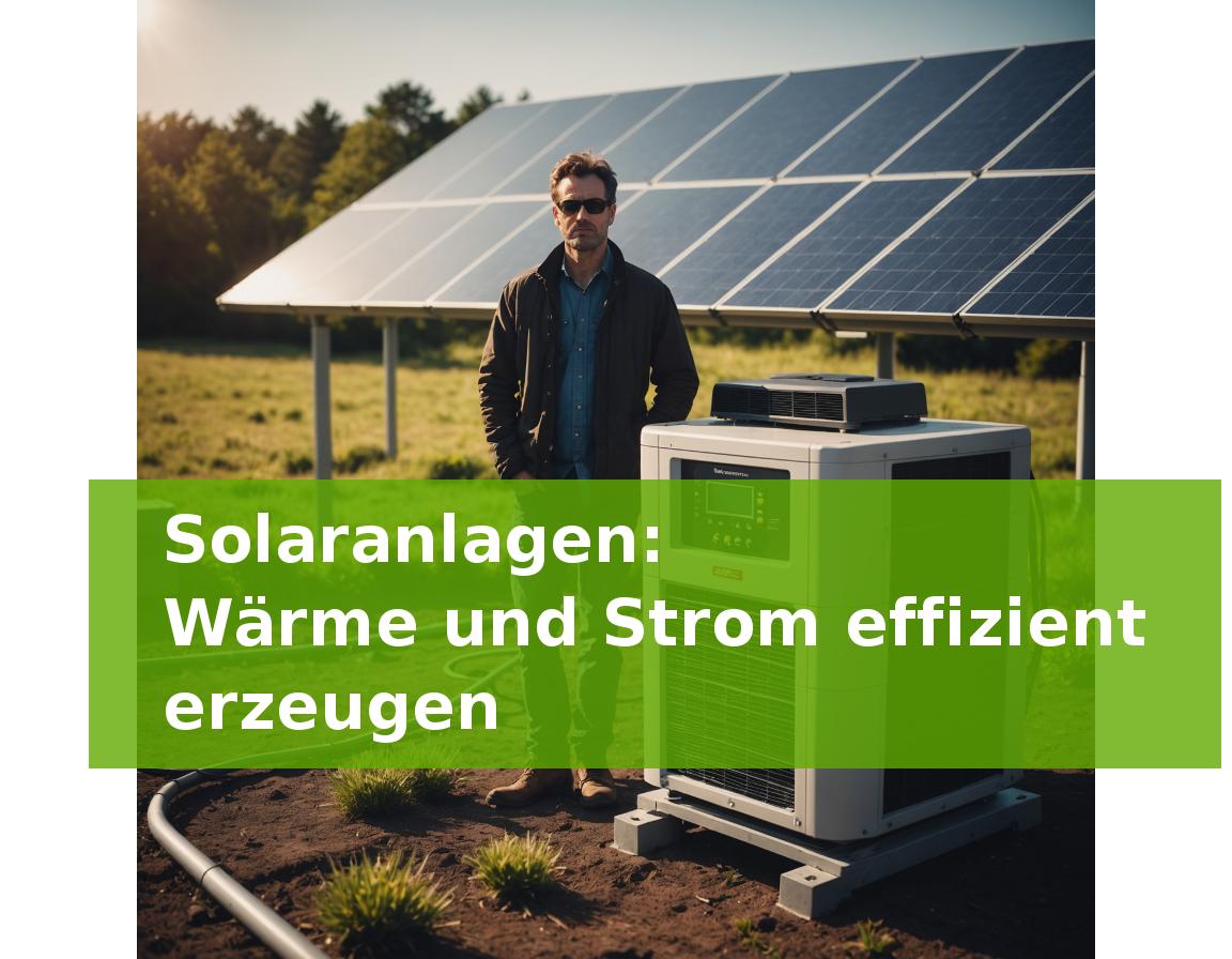 Solaranlagen: Wärme und Strom effizient erzeugen