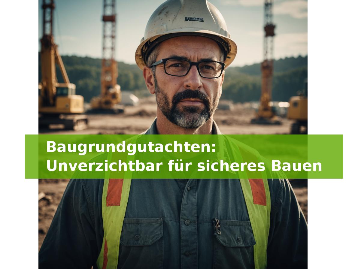 Baugrundgutachten: Unverzichtbar für sicheres Bauen