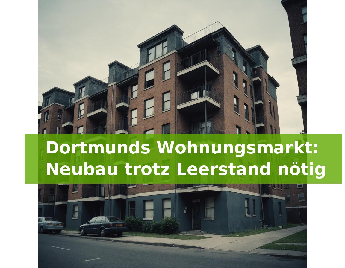 Dortmunds Wohnungsmarkt: Neubau trotz Leerstand nötig