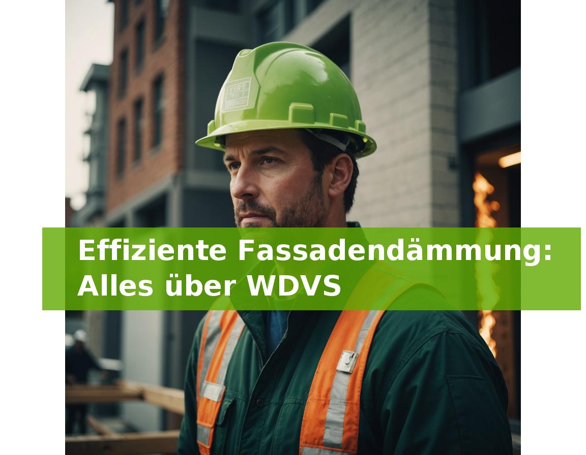 Effiziente Fassadendämmung: Alles über WDVS