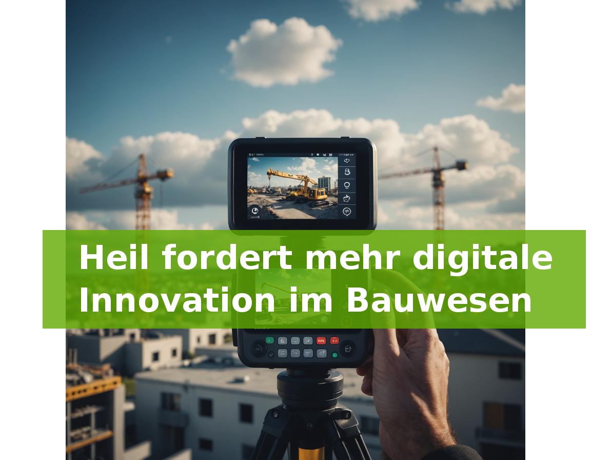 Heil fordert mehr digitale Innovation im Bauwesen