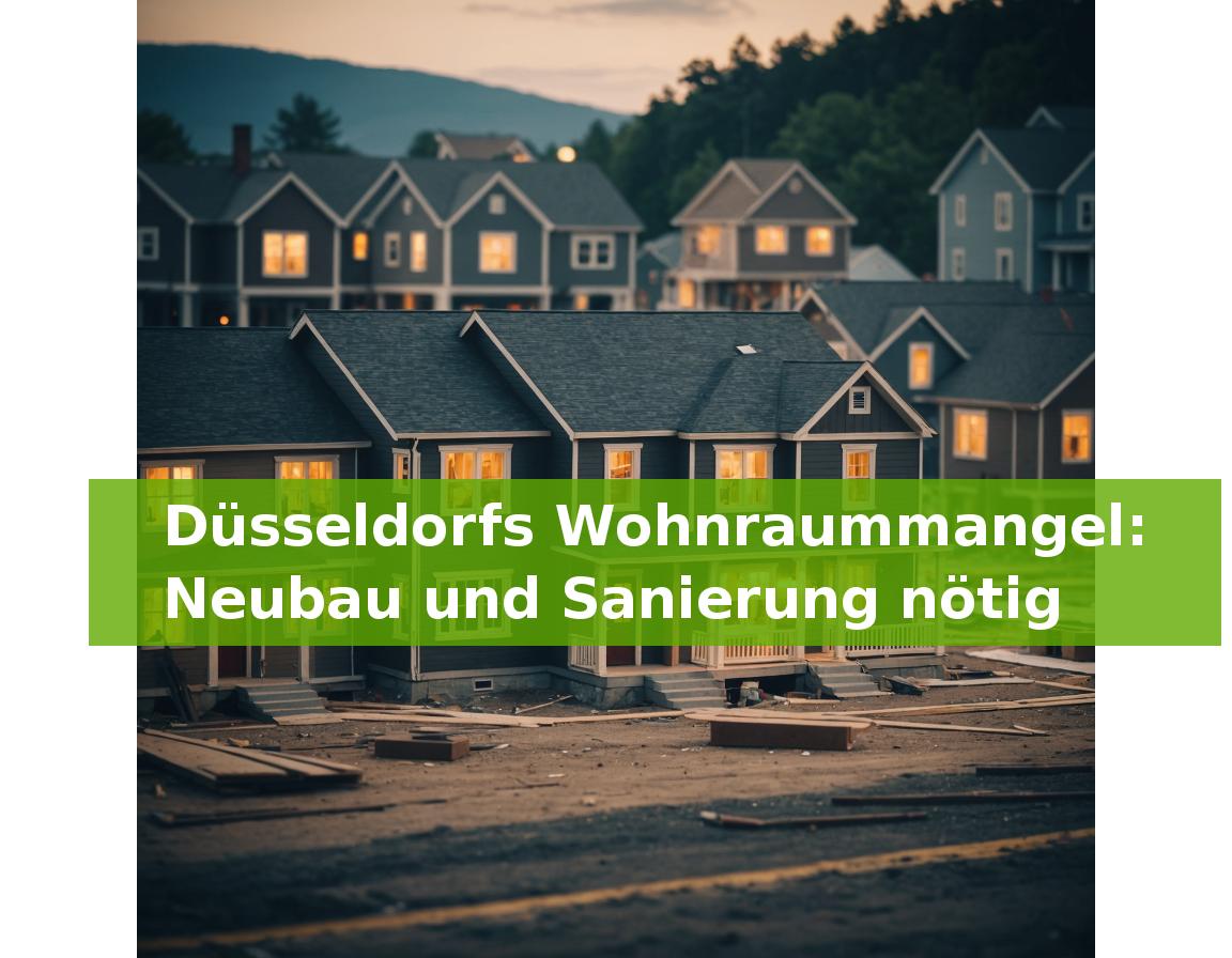 Düsseldorfs Wohnraummangel: Neubau und Sanierung nötig