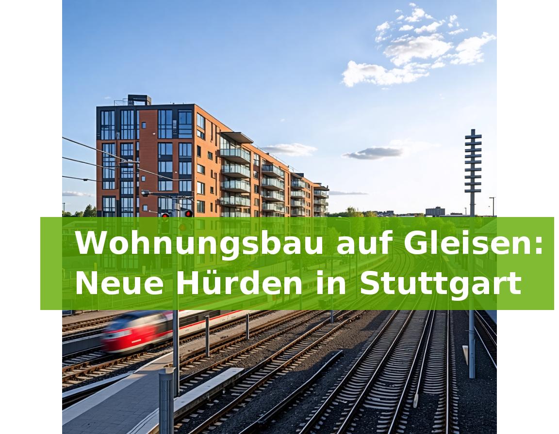 Wohnungsbau auf Gleisen: Neue Hürden in Stuttgart