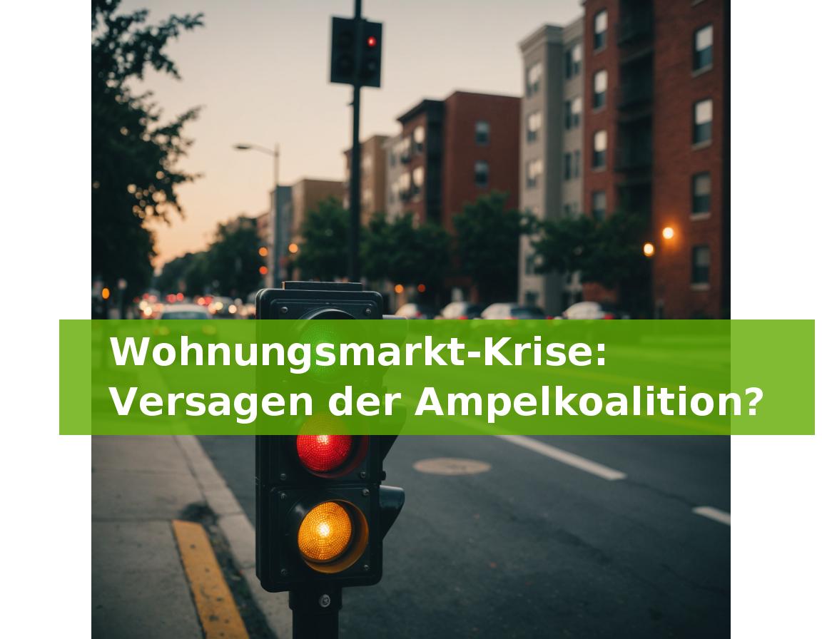 Wohnungsmarkt-Krise: Versagen der Ampelkoalition?